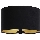 Universeller Lampenschirm STANDART E27 Ø 45 cm Schwarz/Gold