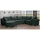 Universelles, ausziehbares U-Ecksofa LONDON, grün