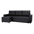 Universelles Ecksofa mit Schlaffunktion und Stauraum SEVILLA Anthrazit