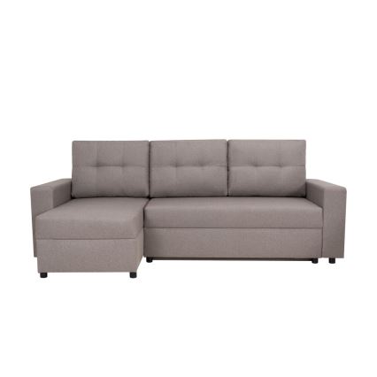 Universelles Ecksofa mit Schlaffunktion und Stauraum SEVILLA in Grau