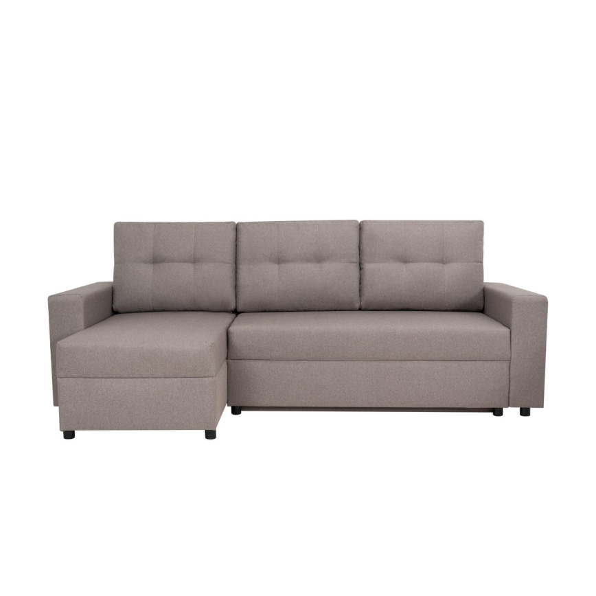 Universelles Ecksofa mit Schlaffunktion und Stauraum SEVILLA in Grau