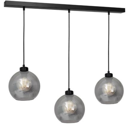 Universelles Ersatzglas SOFIA E27, Ø 20 cm, rauchschwarz