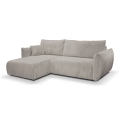 Universelles L-Ecksofa mit Schlaffunktion und Stauraum FRIDA, grau