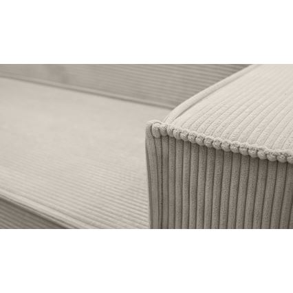 Universelles U‑förmiges Ecksofa mit Schlaffunktion LONDON, beige