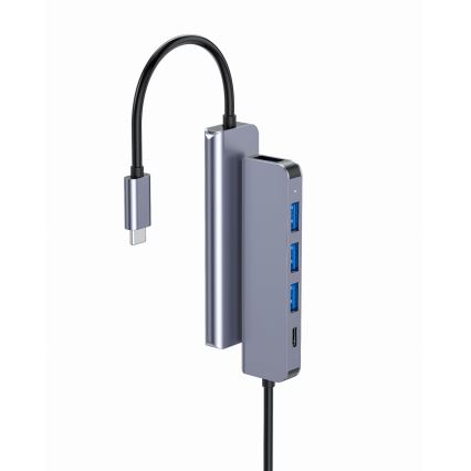 USB-C-Hub 5-in-1 mit Power Delivery 100 W