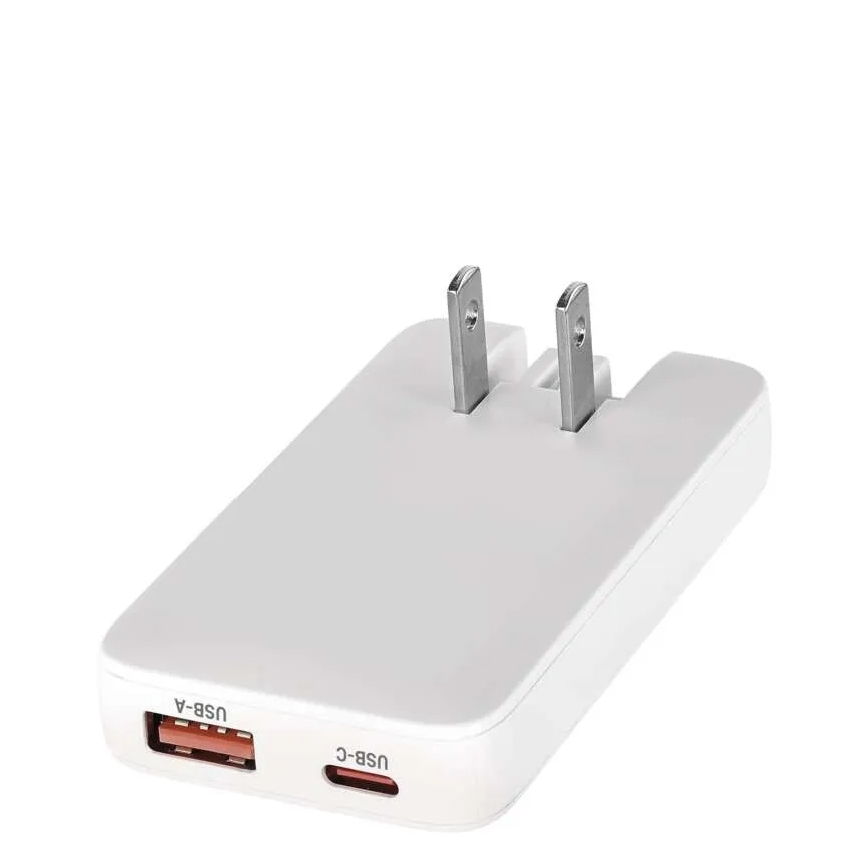 USB-GaN-Reiseadapter mit austauschbaren Steckaufsätzen, 100–250 V