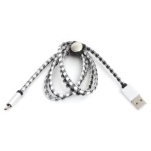 USB-Kabel USB A / Micro USB-Stecker 1m weiß