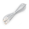 USB-Kabel USB-C / USB-C Verbinder 60W 1m weiß