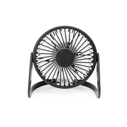 USB Tischventilator Ø 15 cm schwarz