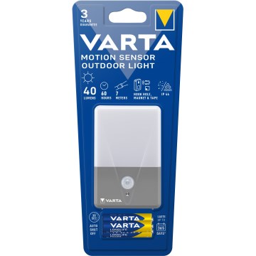 Varta 16634101421 - LED-Camping-Taschenlampe mit Sensor LED/3xAAA IP44