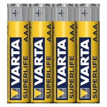 Varta 2003101304 - 4 Stk Zink-Chlorid Batterie SUPERLIFE AAA 1,5V