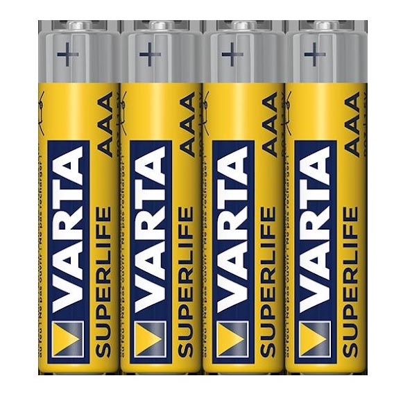 Varta 2003101304 - 4 Stk. Zink-Kohle-Batterie SUPERLIFE AAA 1,5V