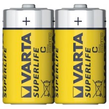 Varta 2014 - 2 St Zink-Kohle-Batterie SUPERLIFE C 1,5V