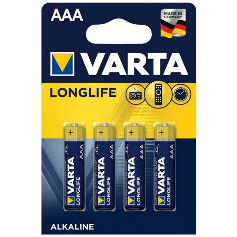 Varta 4103 - 4 ks Alkali-Batterie LONGLIFE EXTRA AAA 1,5V