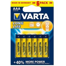 Varta 4103 - 6 St Alkali-Batterien LONGLIFE EXTRA AAA 1,5V
