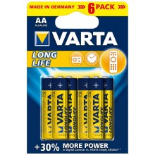 Varta 4106 - 6 St Alkali-Batterien LONGLIFE EXTRA AA 1,5V