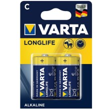 Varta 4114 - 2 St Alkali-Batterien LONGLIFE EXTRA C 1,5V