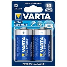 Varta 4920 - 2 St Alkali-Batterien HIGH ENERGY D 1,5V