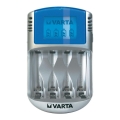 Varta 57070 - Batterieladegerät LCD 4xAA/AAA 100-240V/12V/5V
