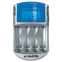 Varta 57070 - Batterieladegerät LCD 4xAA/AAA 100-240V/12V/5V