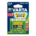 Varta 5716 - 4 Stück wiederaufladbare Akkus ACCU AA NiMH/2600mAh/1,2V