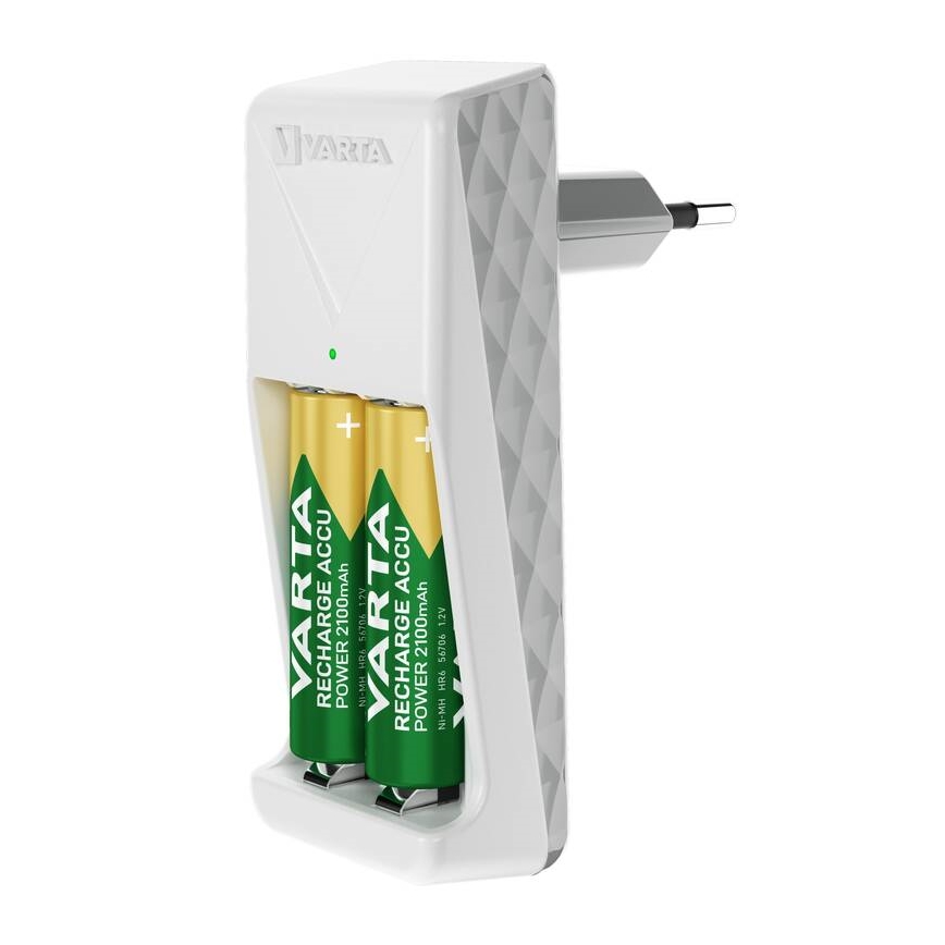 Varta 57656101401 - Batterieladegerät für 2x AA/AAA, 230 V