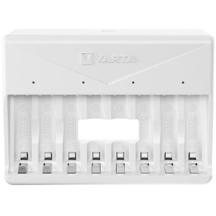 Varta 57659101401 - Akku-Ladegerät für 8 x AA/AAA-Akkus, 5 V