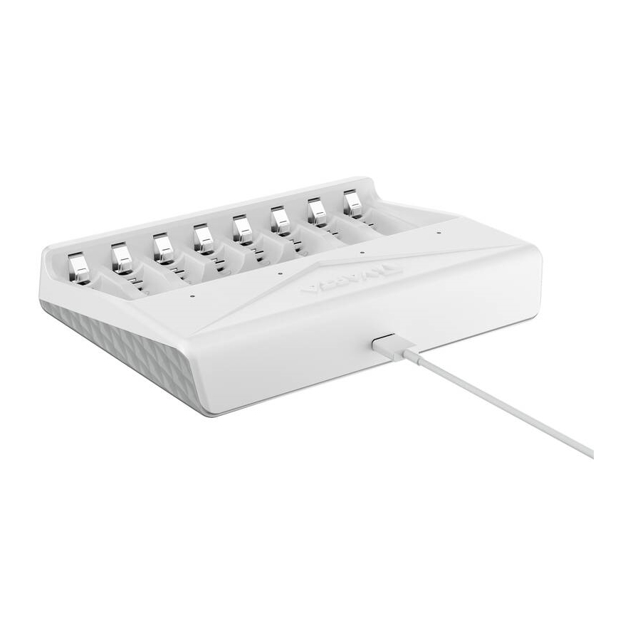 Varta 57659101401 - Akku-Ladegerät für 8 x AA/AAA-Akkus, 5 V