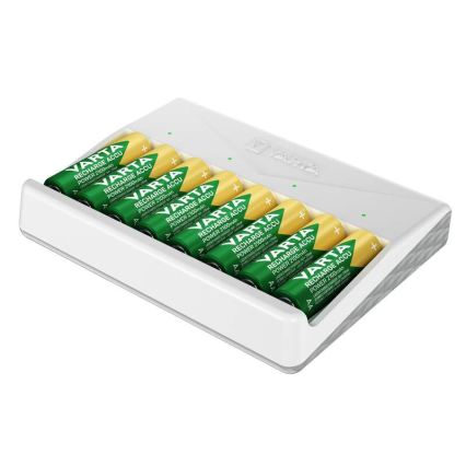 Varta 57659101401 - Akku-Ladegerät für 8 x AA/AAA-Akkus, 5 V