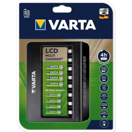 Varta 57681 - LCD Intelligentes Ladegerät 8xAA/AAA Ladezeit 2 Std