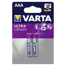 Varta 6103301402 - 2 Stk Lithium-Akkumulator ULTRA AAA 1,5V