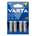 Varta 6106301404 - 4 Stk Lithium-Akkumulator ULTRA AA 1,5V