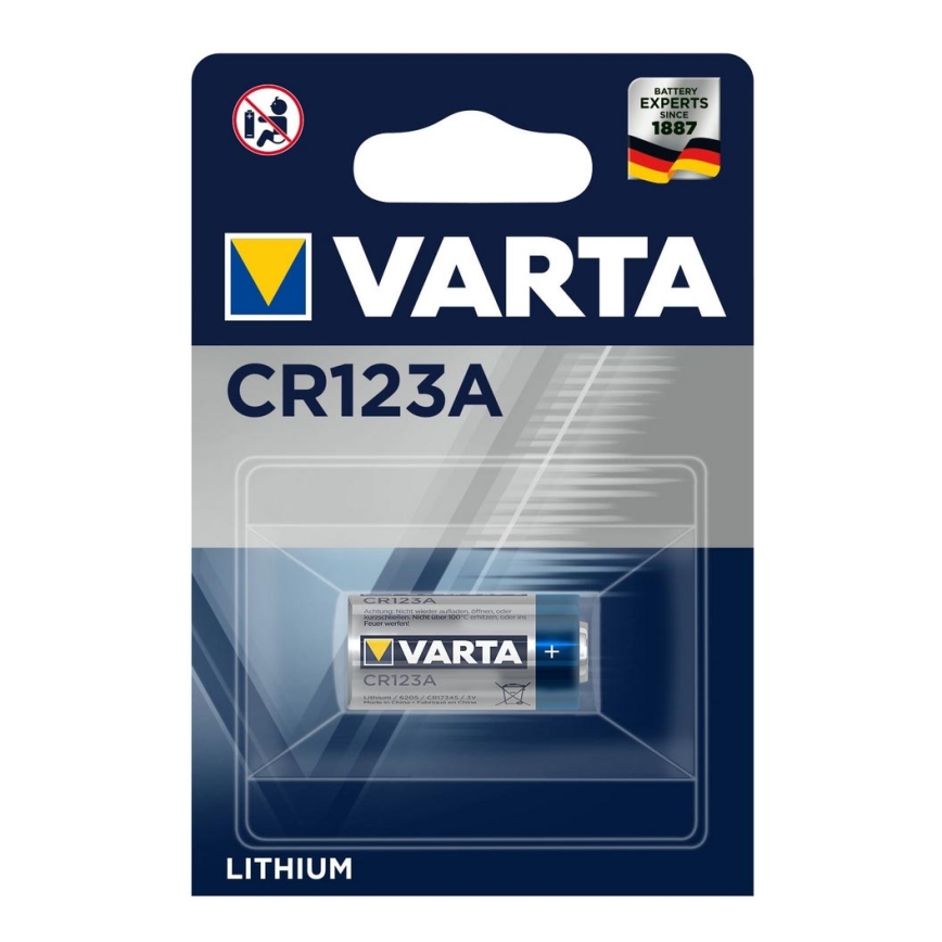 Varta 6205 - 1 St Lithium-Akkumulator PHOTO CR 123A 3V