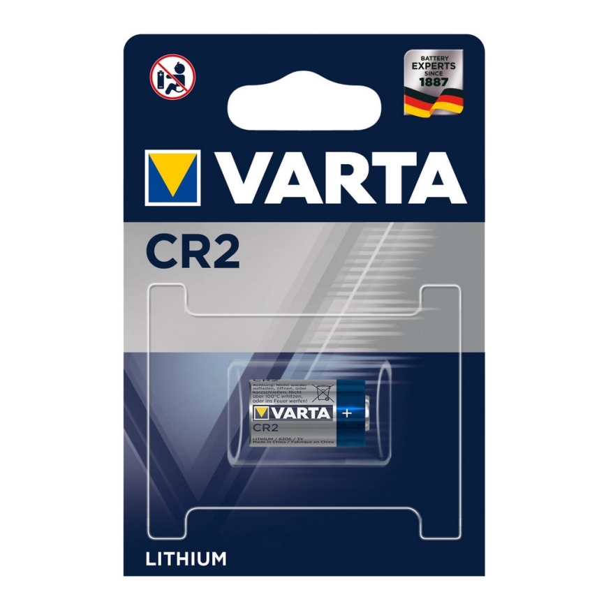 Varta 6206 - 1 Stk. Lithium-Batterie PHOTO CR2 3V