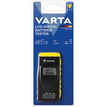 Varta 891101401 - Tester für Batterien und Akkumulatoren LCD Batterie Tester 3V