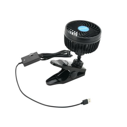 Ventilator mit Klemme USB 4W/5V schwarz
