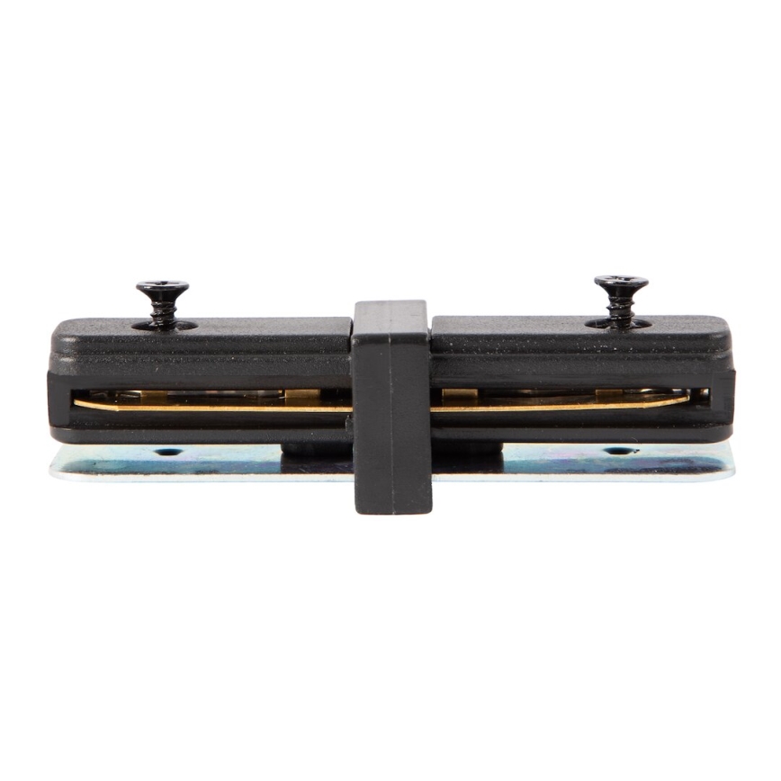 Verbinder für Leuchten im Schienensystem einphasig gerade schwarz