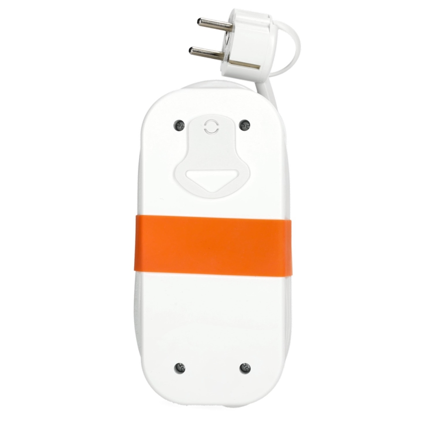 Verlängerungskabel 2-fach + 2x USB 1,4 m Weiß