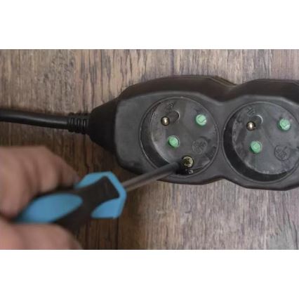 Verlängerungskabel 4-fach 3m schwarz
