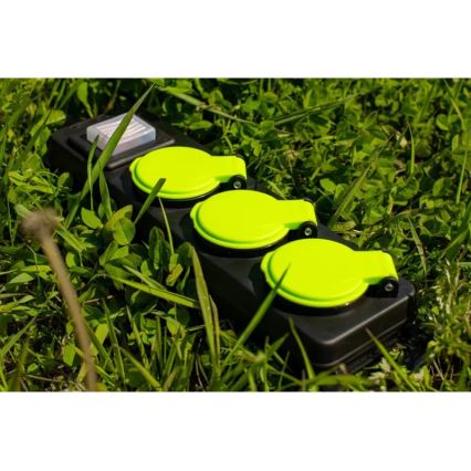 Verlängerungskabel mit Schalter, 3-fach, 5m, IP44