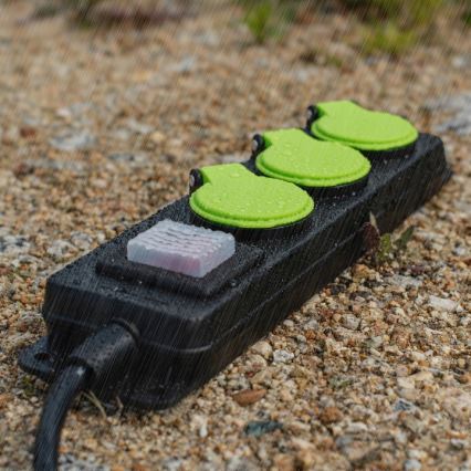 Verlängerungskabel mit Schalter, 3 Steckdosen, 20 m, IP44