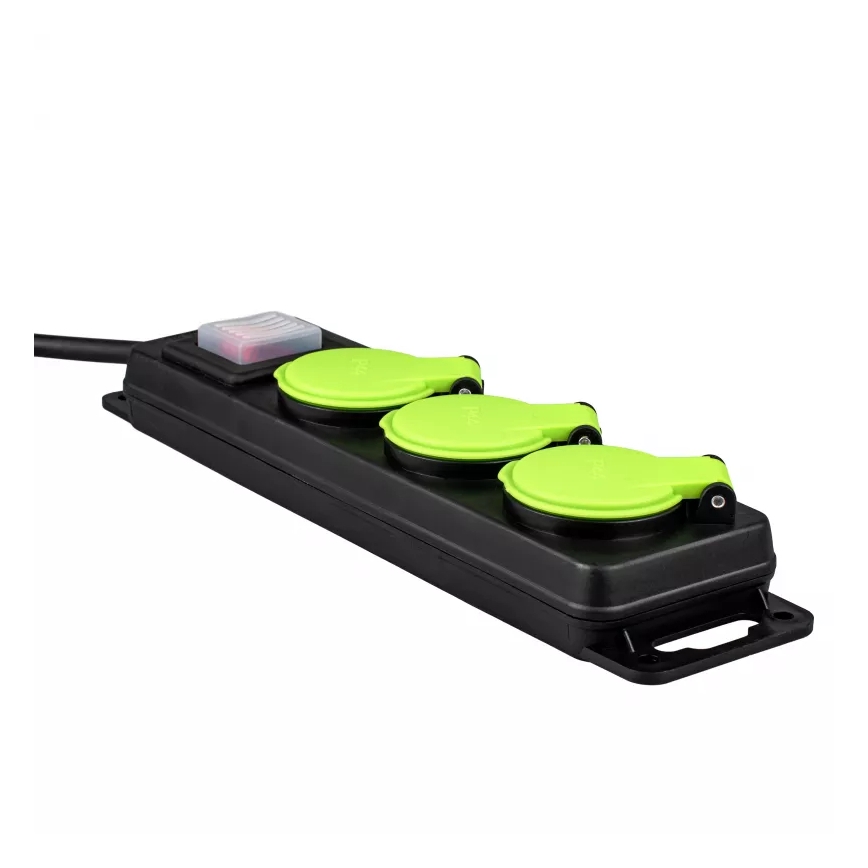 Verlängerungskabel mit Schalter, 3 Steckdosen, 20 m, IP44