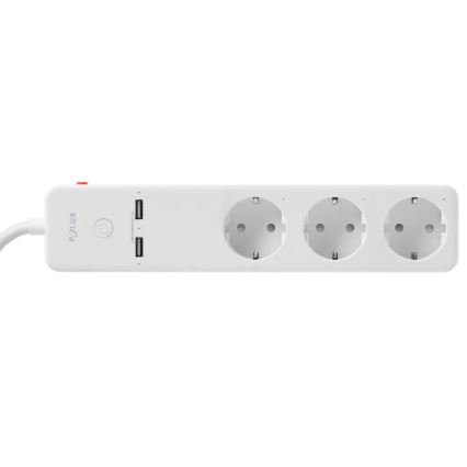 Verlängerungskabel SMART mit Schalter 1,5m + 2xUSB/Wi-Fi Tuya SCHUKO