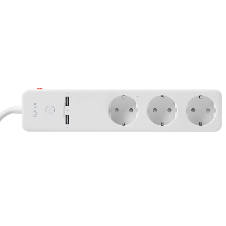 Verlängerungskabel SMART mit Schalter 1,5m + 2xUSB/Wi-Fi Tuya SCHUKO