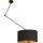 Verstellbare LED-Hängeleuchte an Stange GORTA 1xE27/60W/230V schwarz/gold