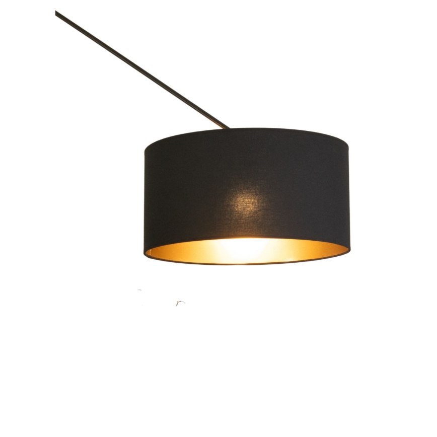 Verstellbare LED-Hängeleuchte an Stange GORTA 1xE27/60W/230V schwarz/gold