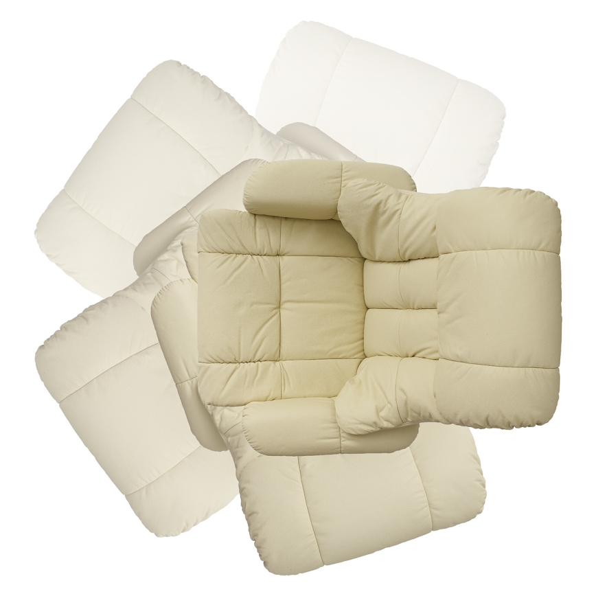 Verstellbarer Sessel HABI Creme/Eiche natur