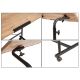 Verstellbarer Tisch ARIS 99x70 cm braun/schwarz
