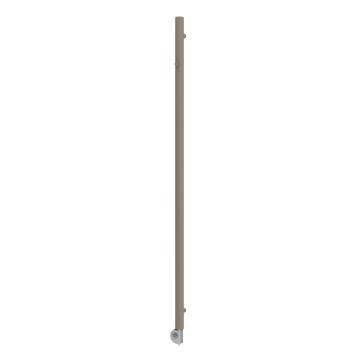 Vertaduro - Badheizkörper ERDA mit Thermostat, 400 W, 180 x 5 cm, Taupe