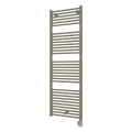 Vertaduro - Badheizkörper mit Thermostat DENISE, 600 W, 154 x 50 cm, Taupe